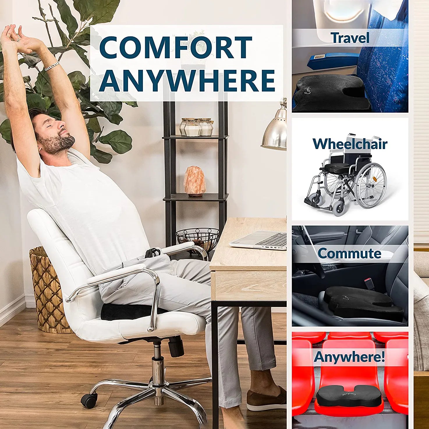 Pressure & Pain Relief Ergonomic Seat Cushion